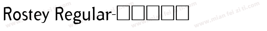Rostey Regular字体转换